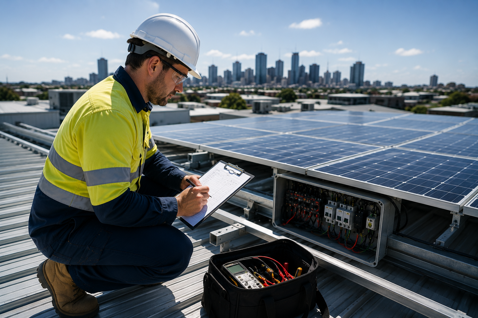 Solar panels repairs in Melbourne Larger solar panels for commercial buildings